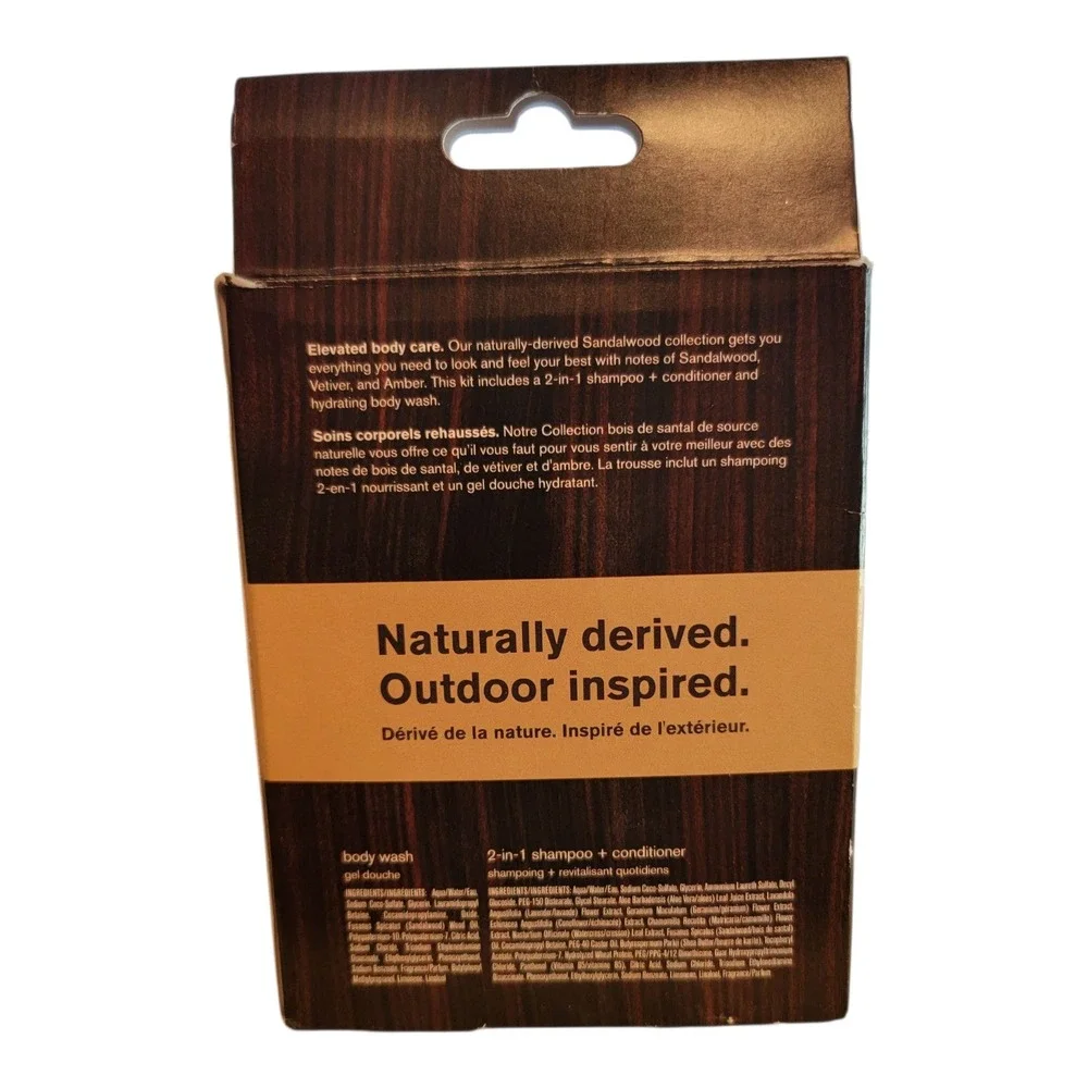Every Man Jack Sandalwood‎ Body Wash & Shower Gel +Bonus Travel Set